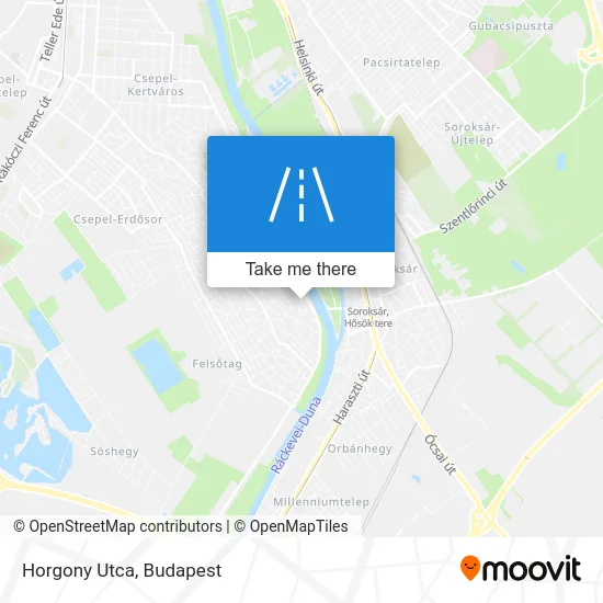 Horgony Utca map