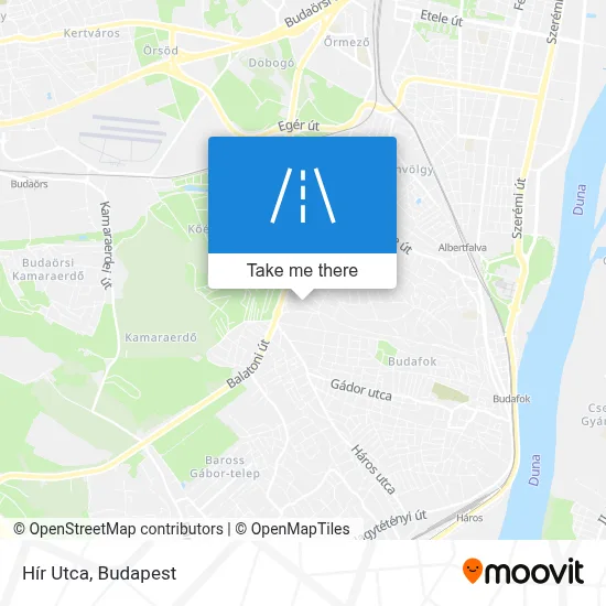 Hír Utca map