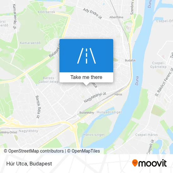Húr Utca map
