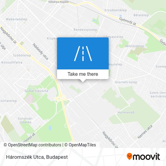 Háromszék Utca map