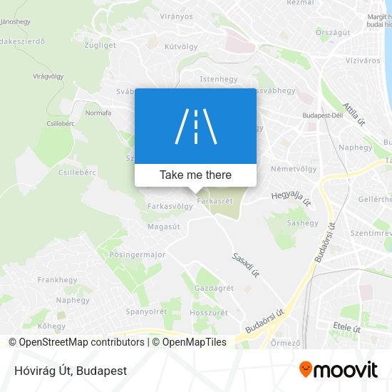 Hóvirág Út map