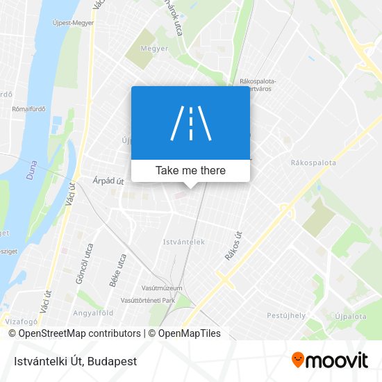 Istvántelki Út map