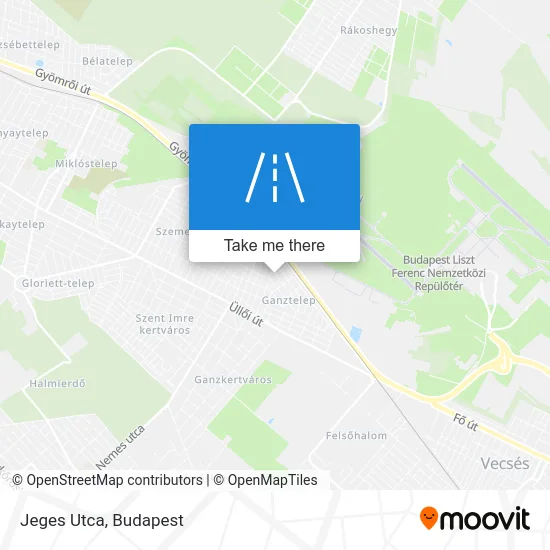 Jeges Utca map