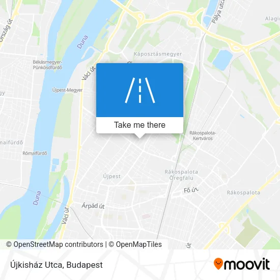 Újkisház Utca map