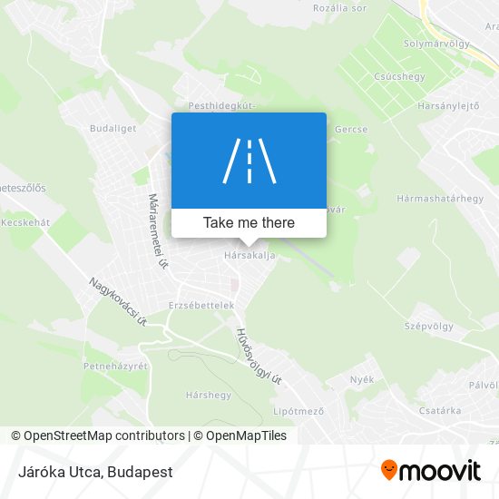 Járóka Utca map