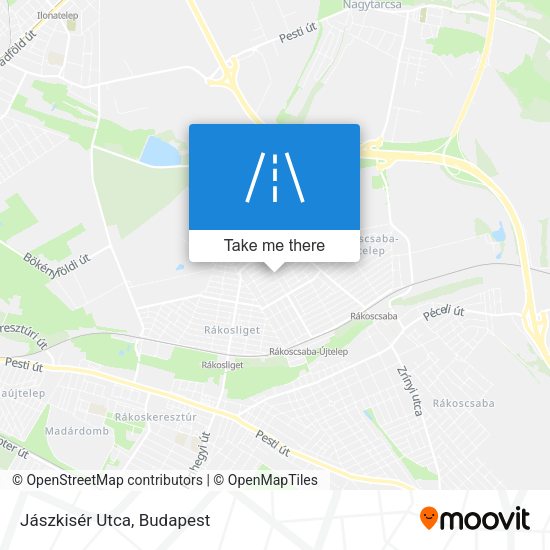 Jászkisér Utca map