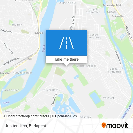Jupiter Utca map