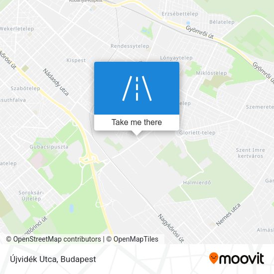 Újvidék Utca map