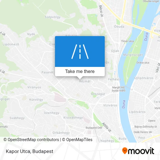 Kapor Utca map