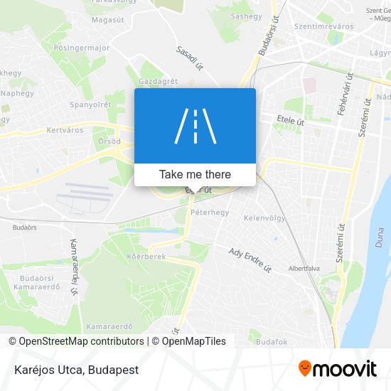 Karéjos Utca map