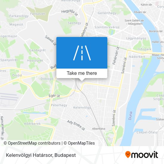 Kelenvölgyi Határsor map