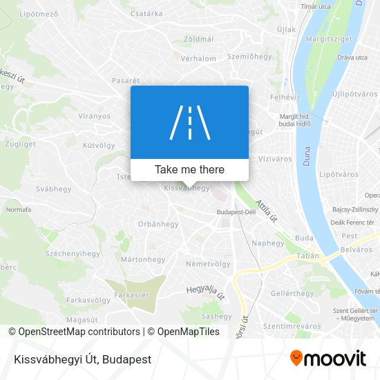 Kissvábhegyi Út map