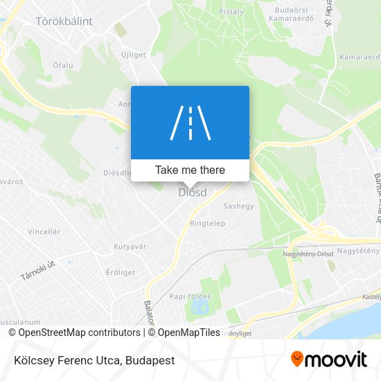 Kölcsey Ferenc Utca map