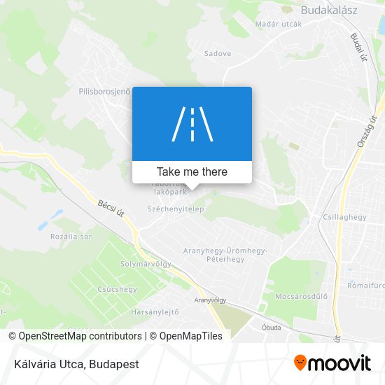 Kálvária Utca map