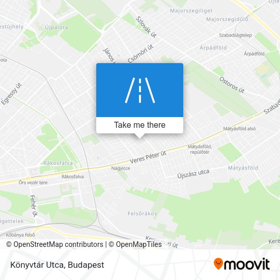 Könyvtár Utca map