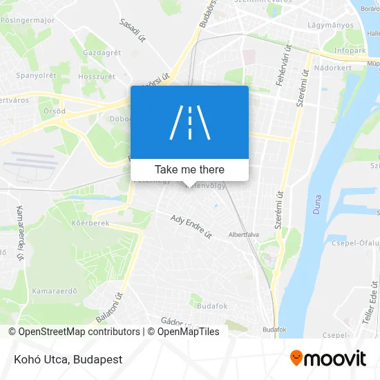 Kohó Utca map