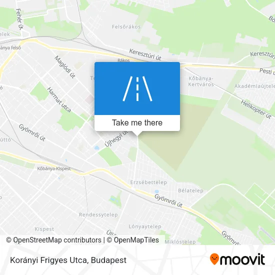 Korányi Frigyes Utca map