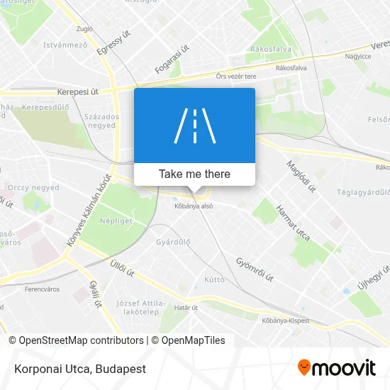 Korponai Utca map