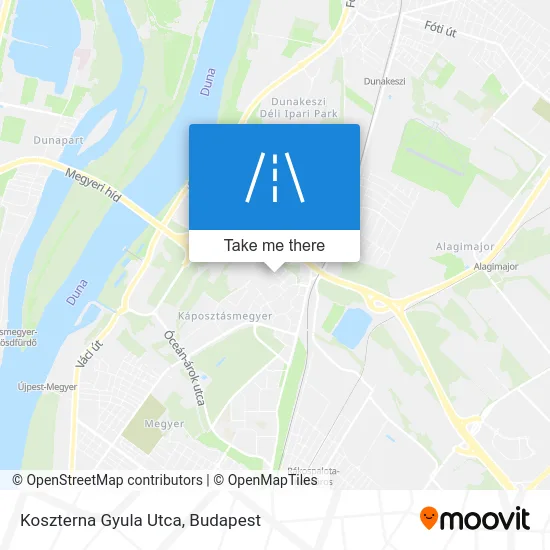Koszterna Gyula Utca map