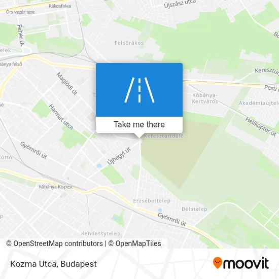 Kozma Utca map