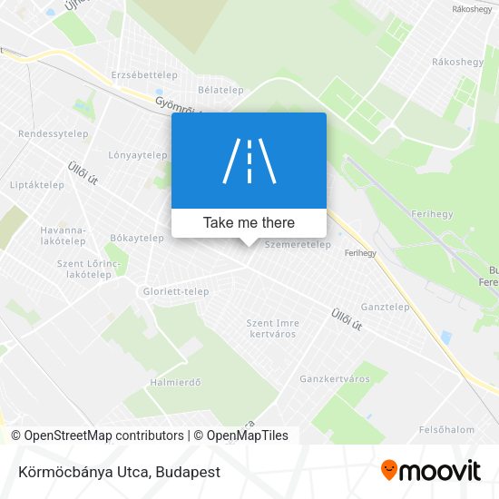 Körmöcbánya Utca map