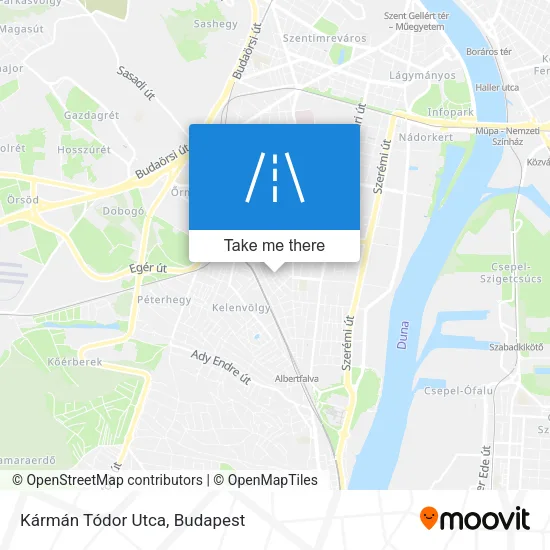 Kármán Tódor Utca map