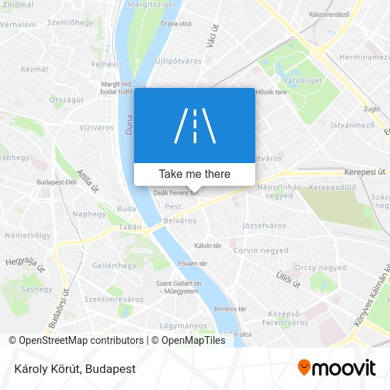 Károly Körút map