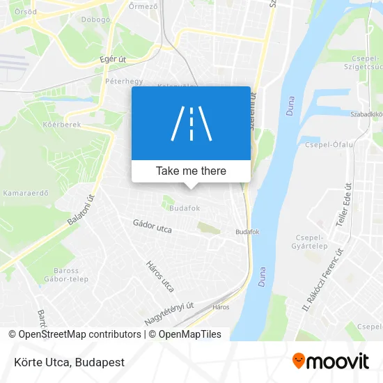 Körte Utca map