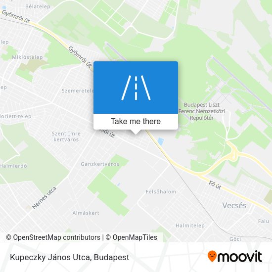 Kupeczky János Utca map