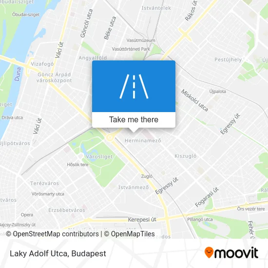 Laky Adolf Utca map