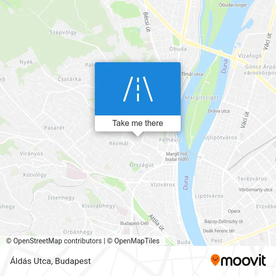 Áldás Utca map