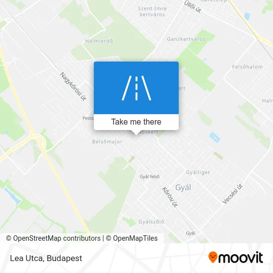 Lea Utca map