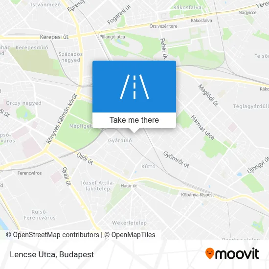 Lencse Utca map