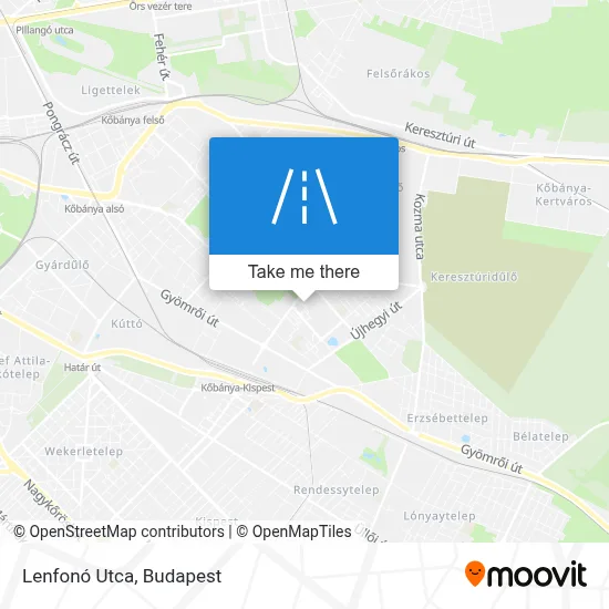 Lenfonó Utca map