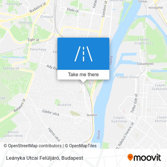 Leányka Utcai Felüljáró map