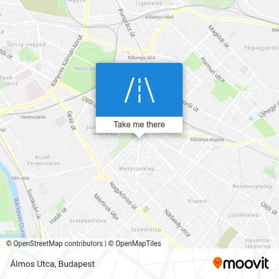 Álmos Utca map