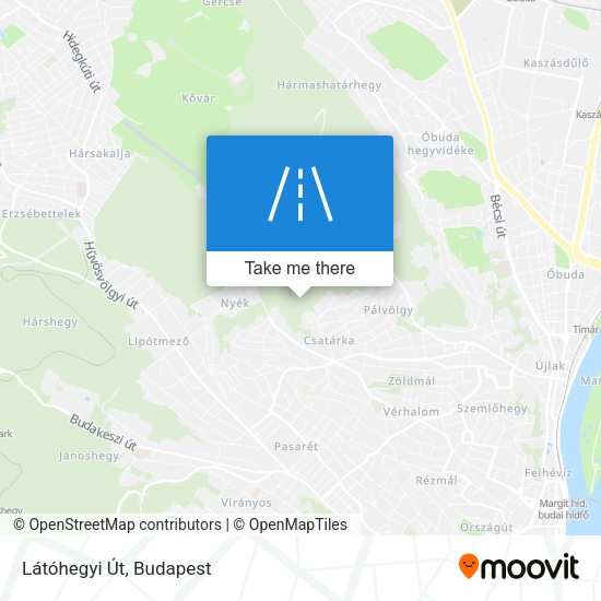Látóhegyi Út map