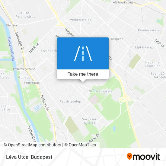 Léva Utca map
