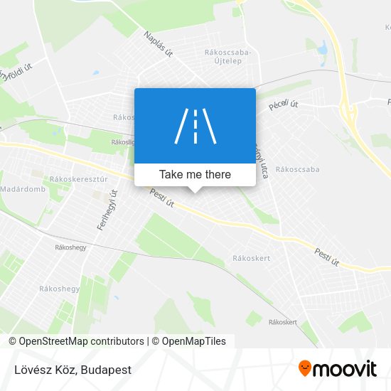 Lövész Köz map