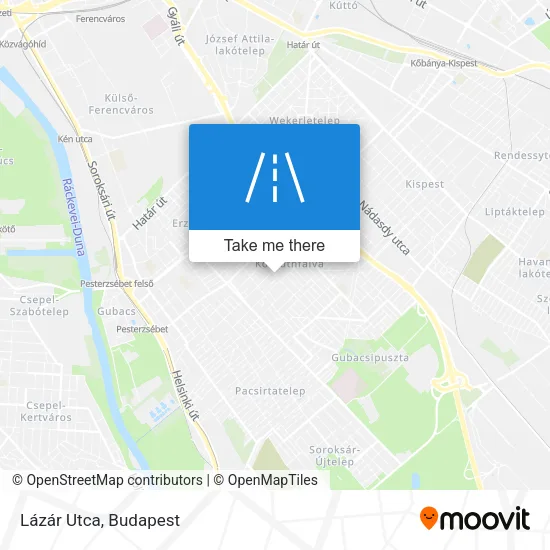 Lázár Utca map
