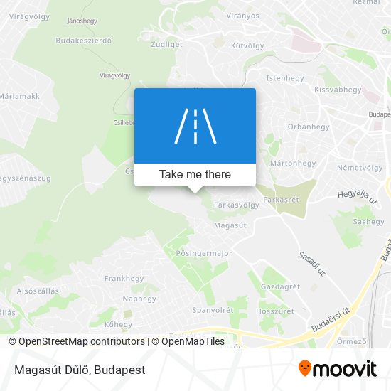 Magasút Dűlő map