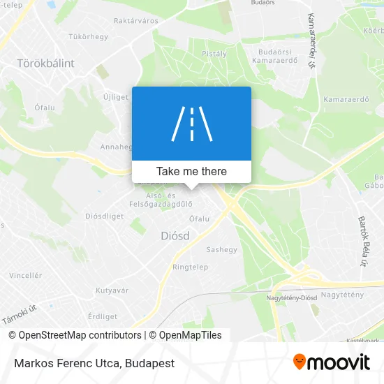 Markos Ferenc Utca map