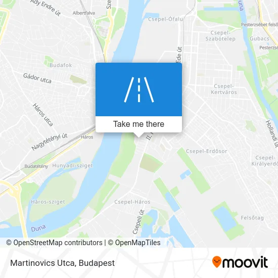Martinovics Utca map