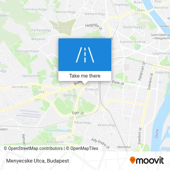 Menyecske Utca map