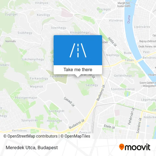 Meredek Utca map