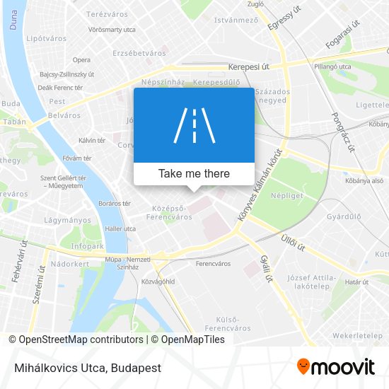 Mihálkovics Utca map