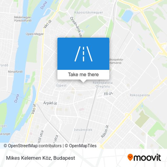 Mikes Kelemen Köz map