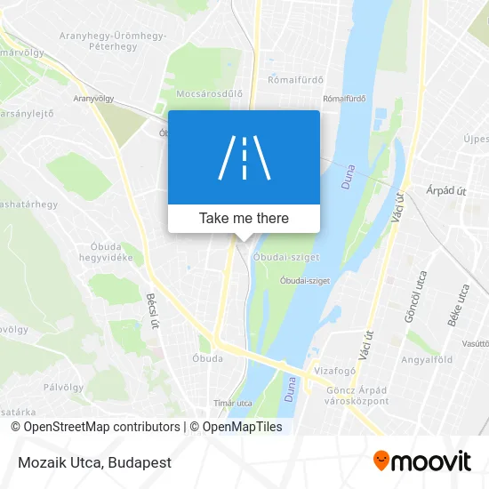 Mozaik Utca map