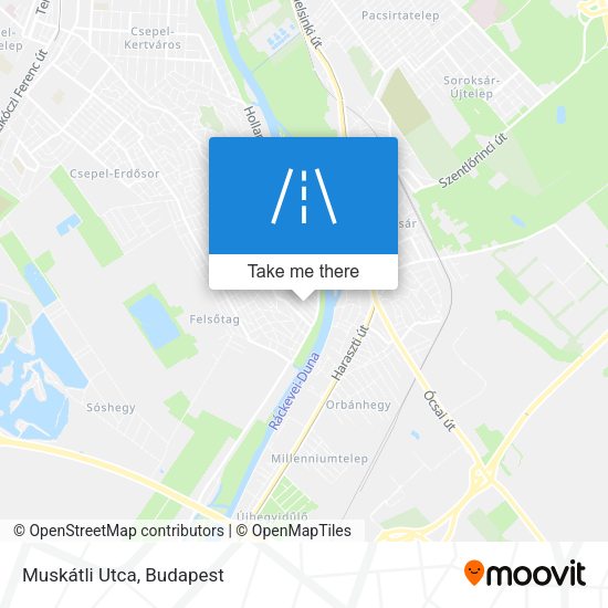 Muskátli Utca map