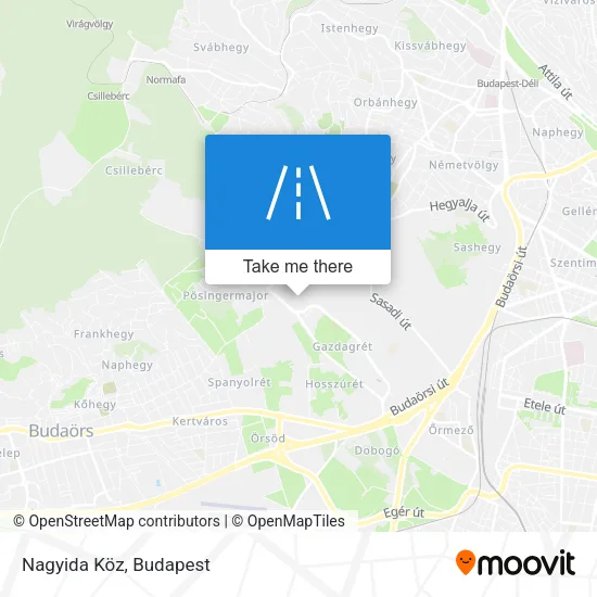 Nagyida Köz map